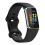 Pulseira de silicone compatível com Fitbit Charge 5 e Charge 6 (Preta M) 5