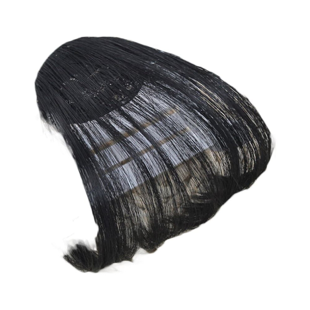 Unisex Happydeer Women Fake Hair Clip Air Bangs Wig Full Thin Neat Fringe Extension Hairpiece