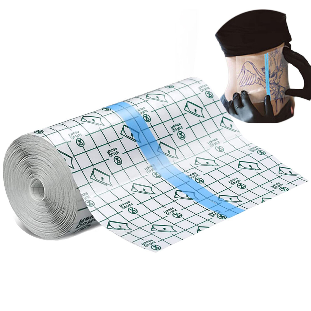 Tattoo Aftercare Bandage 6in x 2.2yd Transparent Film Roll Waterproof Second Skin Healing Wrap