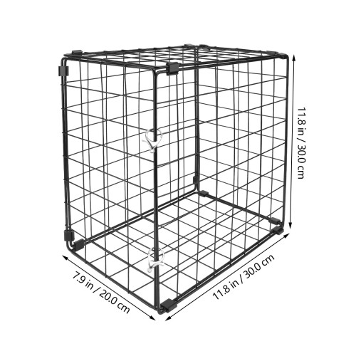 1Pc Household Cat Cage Practical Iron Car Cat Cage Practical Foldable Pet Cage 1