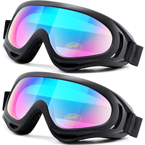 2-Pack γυαλιά σκι, γυαλιά snowboard συμβατά για παιδιά, εφήβους, αγόρια, κορίτσια, άνδρες