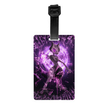 Cute Mewtwo Pokemon Luggage Tag For Suitcase Decorations Supplies Gift Women Men Boy Girl Steel Loop With Privacy Cover Id Label