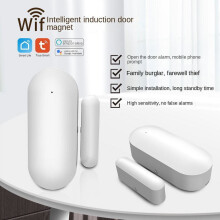 Tuya WiFi-dörrsensor smart dörr- och fönsterinbrottsdetektor fjärrstyrd APP-stöldlarm, Dörrmagnetisk WiFi-modell