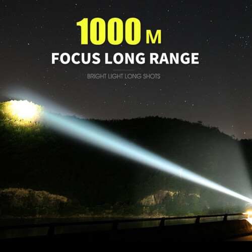 Ισχυρός φακός LED XHP50Torch USB επαναφορτιζόμενη αδιάβροχη λάμπα εξαιρετικά φωτεινή 1