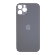 Batterihölje för kompatibel med iPhone 12Pro, svart, kameraringhål standardversion, reservdel (6,1 tum)
