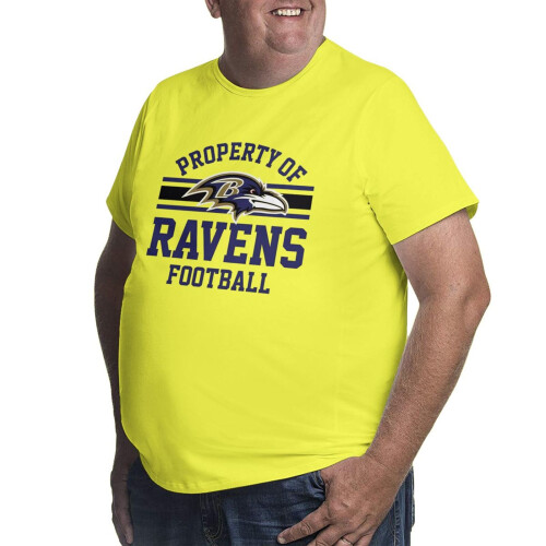 YBR_Ravens Ανδρικό Μπλούζα με Κοντό Μανίκι με Λογότυπο Ομάδας Ποδοσφαίρου για Φίλους 1