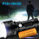 Ισχυρός φακός LED XHP50Torch USB επαναφορτιζόμενη αδιάβροχη λάμπα εξαιρετικά φωτεινή 7