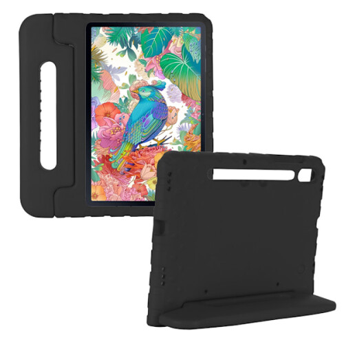 Capa SKALO compatível com Samsung Tab S7/S8 com alça/suporte - Preta