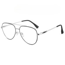 Doppelblindbrille mit Blaulichtfilter, Metallrahmen mit Blaulichtfilter
