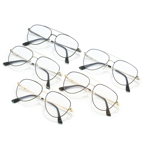 Doppelblindbrille mit Blaulichtfilter, Metallrahmen mit Blaulichtfilter 2