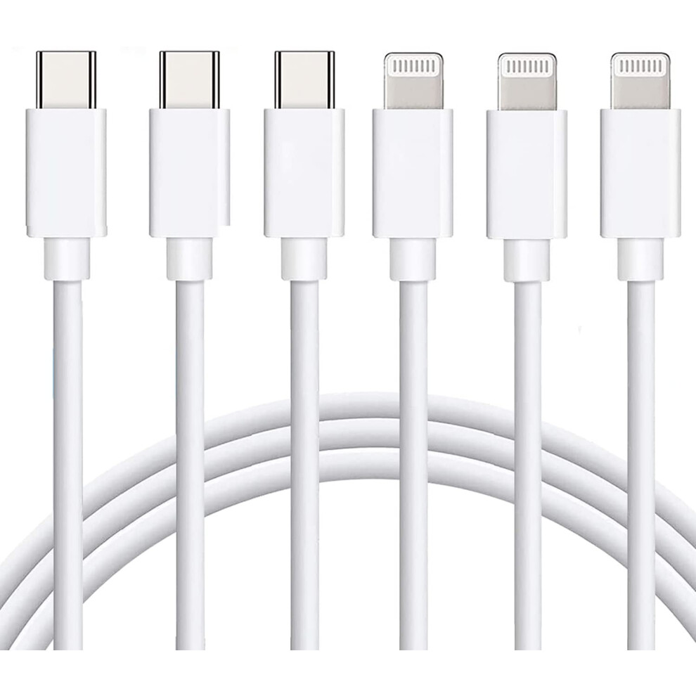 Usb C To Lightning Cable 3Pack 6Ft [Compatible With Apple Mfi Certified] Fast Charger Pd Type C Charging Cord 9149926951681