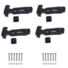 4PCS Rubber Flexible Replacement T-Handle Draw Latch for Glove Box(8.7 In/221mm), Locking Rubber Latch Tool