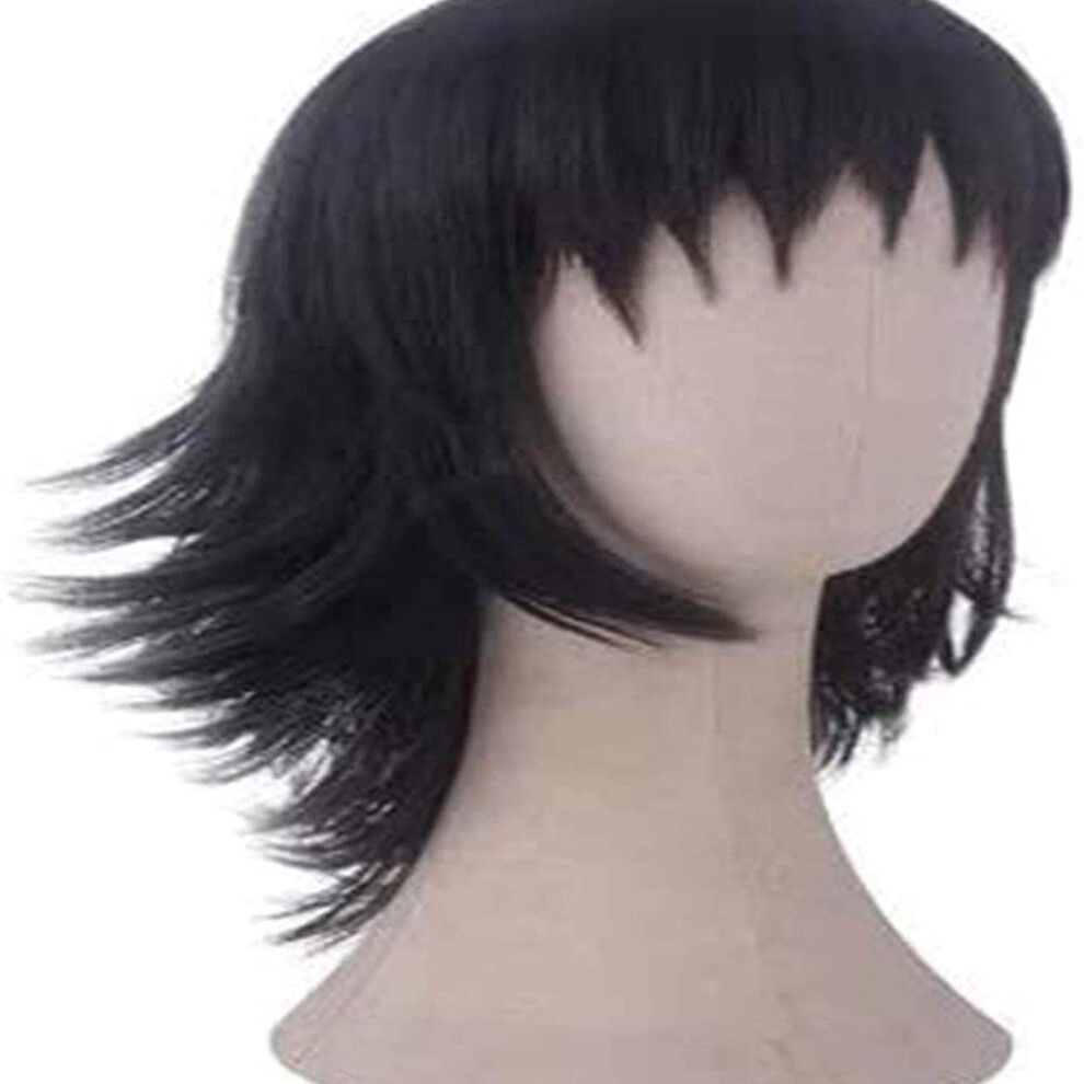 Unisex Cosplay Wig Heat Resistant Synthetic Anime Wig With Adjustable Cap For Halloween