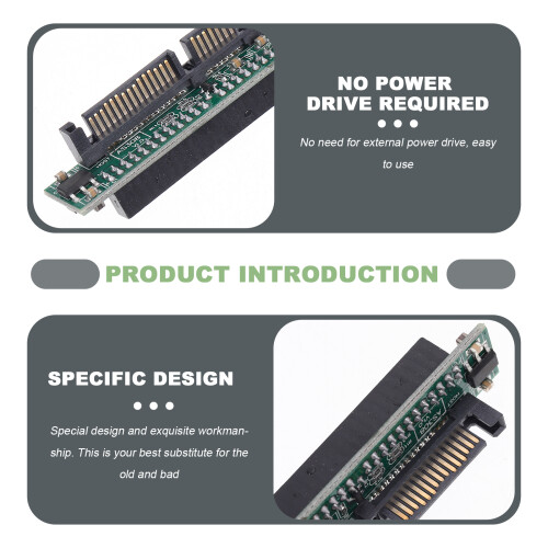 Scheda riser per HDD, componente per computer, adattatore di interfaccia per disco rigido a convertitore a 44 pin per PCB 2