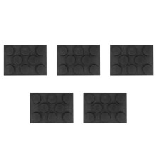 3x silikonformar för hamburgerbröd, perforerade bakplåtar med non-stick-beläggning, passar halv form