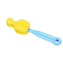 JANDEL Reinigungsbürste für Babyflaschen (blauer Schwamm, gerader Griff)