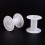 Plastic Empty Spools for Wire Thread Bobbins White Bobbin: 28x58mm Backplane: 64x2.5mm Hole: 25.5mm 1