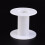 Plastic Empty Spools for Wire Thread Bobbins White Bobbin: 28x58mm Backplane: 64x2.5mm Hole: 25.5mm 3