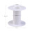 Plastic Empty Spools for Wire Thread Bobbins White Bobbin: 28x58mm Backplane: 64x2.5mm Hole: 25.5mm 2