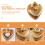 Love Candy Box Chocolate Gift Biscuit Cans with Lid Packaging Tinplate Iron Boxes 3