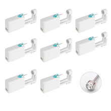 Ear Piercing Gun Kit with Preloaded Studs, Sterile SingleUse Automatic Design, Pack of 8
