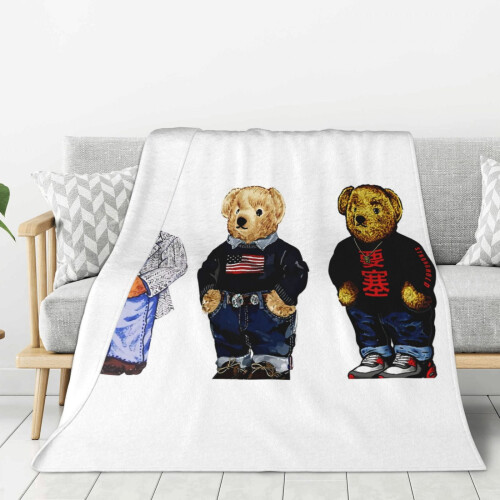 Κουβέρτα Bro Polo Bear Καναπέ-Κουβέρτα Κλιματισμού Κουβέρτα Υπνοδωματίου με Χοντρό 2
