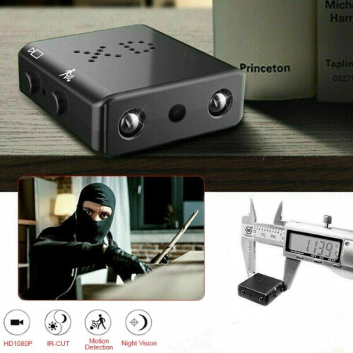 Μίνι κάμερα Lorddream1080P HD, υπέρυθρη νυχτερινή όραση, ανίχνευση κίνησης, Micro Cam DV DVR, 1