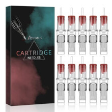 Tattoo Cartridge Needles 20pcs Round Curved Magnum Disposable Stainless Steel for Lining and Shading
