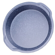 8 Inch Oven Baking Plate Bakeware Pan Pizza for Grill Bread Loaf Food Serving Round Carbon Steel Material