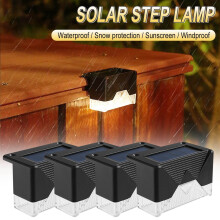 Quinlirra Solar Deck Lights Outdoor, Waterproof LED Step Lights for Stairs, Pathway, Garden, Patio - Compatible with Outdoor Fence & Railing