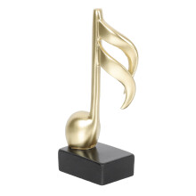 Note Trophies Resin Singing Award Trophy for Karaoke Singing Competitions Parties Home Desk Decoration 16x6. 5cm