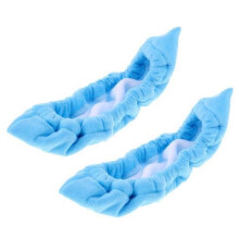 Mizh Skate Cover and Skate Wipe Care Kit Ultra Absorbent Fast Drying Protects from Rusting and Chipping for Ice Skating Hockey Skates (Blue)