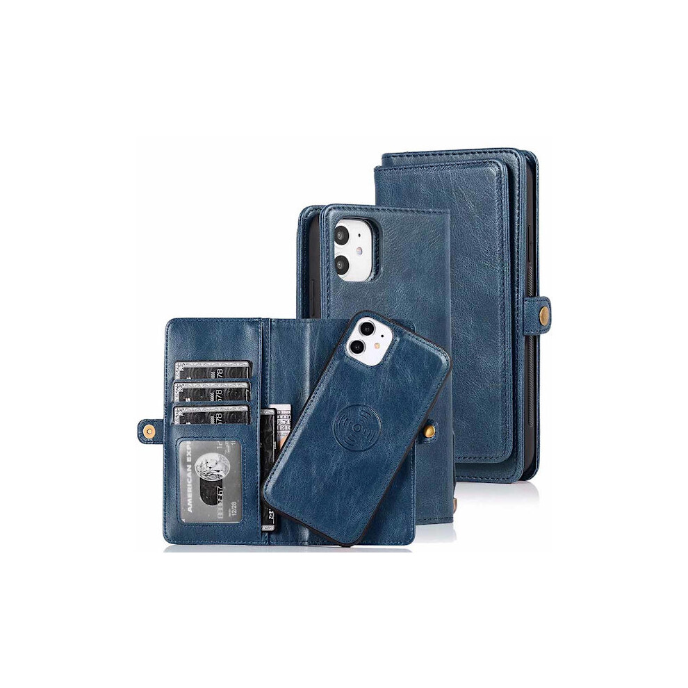 Compatible With Iphone 11 - Wallet Case Dark Blue 9322103615099