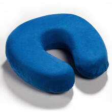 Memory Foam Neck Pillow Resting Head Neck U Shape Soft Travel Pillow For Office Train Rest Airplane 15 Colors Neck Pillows Royal blue