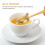 1pc Stainless Steel Pine Cotyledons Tea Strainer Infuser Filter Multi-function Tea Filter for Home (Golden) 3