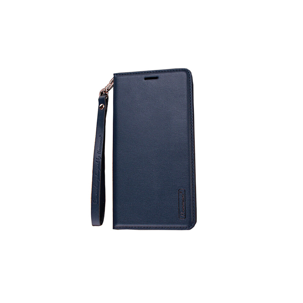Compatible With Samsung Galaxy S22 - Rugged Hanman Wallet Case Navy Blue 9322103615600