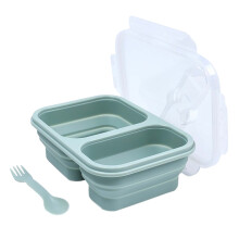Conjunto de lancheira dobrável Zeceouar, própria para alimentos, portátil para camping e piqueniques ao ar livre - compatível com uso adulto.
