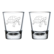 Juego de 2 vasos de chupito de 50 ml (1.75 oz) - Regalo - Tortuga