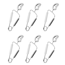 Conjunto de 6 peças de pinças para alimentos em formato de concha, feitas de aço inoxidável, ideais para cozinhar frutas e caracóis.