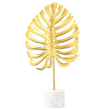 Escultura abstrata de mesa em forma de tartaruga nórdica de metal com folha dourada, da Fnyoxu.