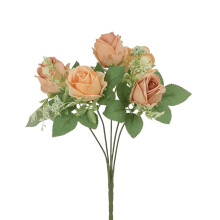 Simulierter Blumenstrauß für die Heimdekoration, simulierter Rosenstrauß aus kleinen Rosensträußen