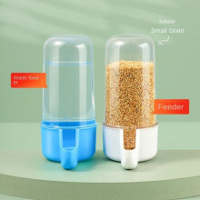 2-teiliges automatisches Vogelfutter- und Tränke-Set – freihändig bedienbar, langlebig, zum Aufhängen für Papageien, Tauben, Unzertrennliche