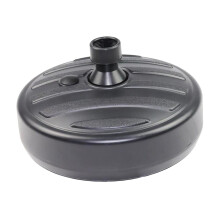 Suporte para guarda-sol preenchível com água - Base para guarda-sol para terraço, varanda e quintal, preto