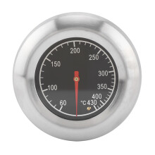 Grillthermometer, Edelstahlthermometer für Grill und Backofen, hitzebeständig, einfach zu installieren, mit präziser Anzeige