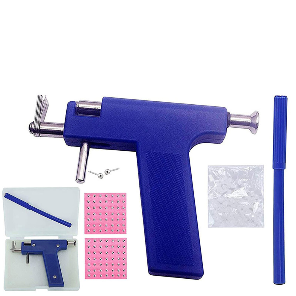Ear Piercing Gun with Precise Alignment, Professional Kit Includes 98 Studs for Ears and Nose