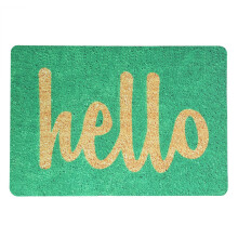 3D Patterned Doormat for Over-sized Coverage, All-season Weather Tolerant, Durable Coir Scrapes Clean, Anti-slip Backing, Strong Stitched Edges for