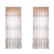 Luxury Chenille Curtain with Elegant Embroidered Pattern Semi Blackout Curtains for Living Room Bedroom UV Protection Noise Reduction Grommet Top