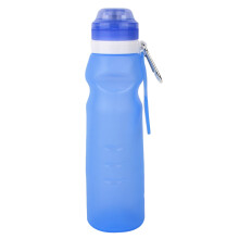 Collapsible Water Bottle With Hook For Backpack Eco Friendly Leak Proof Foldable Reusable Portable Sport Water Bottle For Travel Hiking Camping
