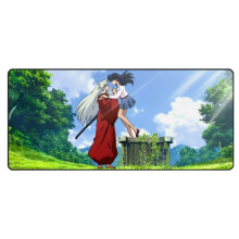 Muismat met Japans thema voor gaming en kantoor, extra groot, liggend formaat, gladde microgeweven textuur, waterdicht ontwerp, antislip rubberen