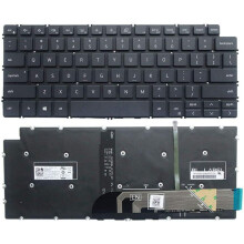 Neue schwarze US-amerikanische Laptop-Tastatur mit Hintergrundbeleuchtung (ohne Handballenauflage), kompatibel mit Dell Inspiron 14-5390, 5391, 7391,